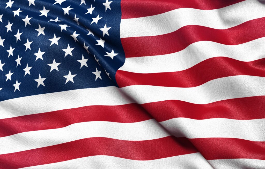 Illustration of the USA national flag